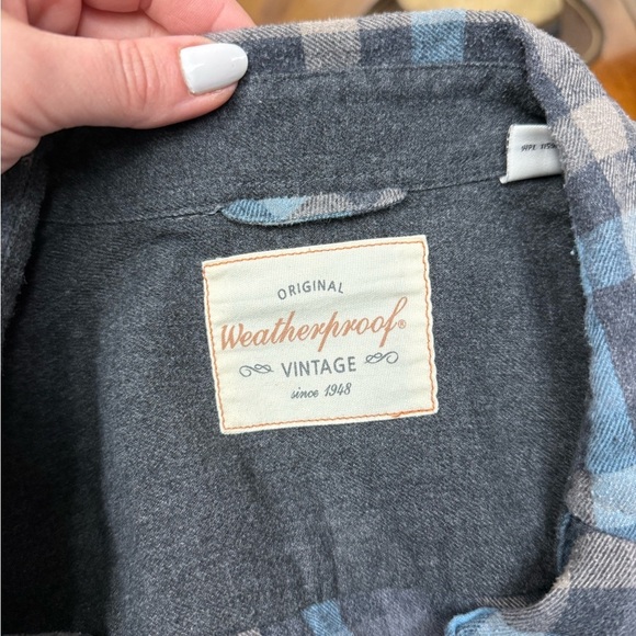 Weatherproof Vintage Upcycled Flannel Shirt, Size Medium, Cosmic Cowgirl Western - Picture 2 of 9